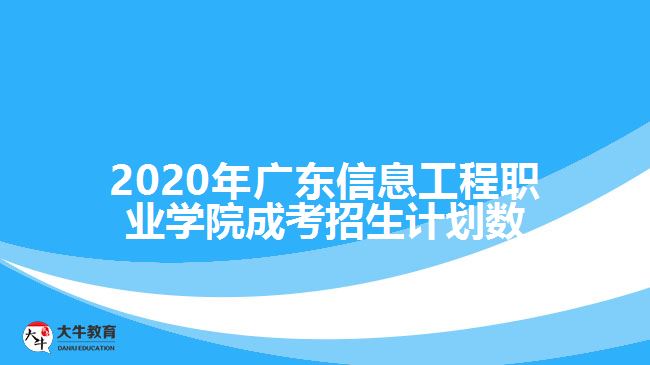 2020年廣東信息工程職業(yè)學(xué)院成考招生計劃數(shù)