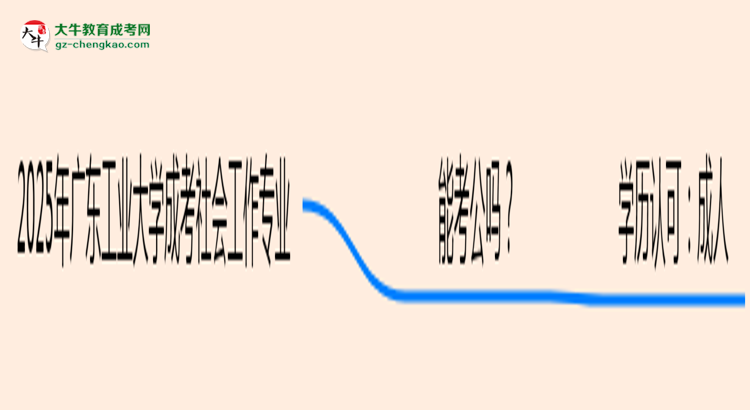 廣東工業(yè)大學(xué)2025年成考社會(huì)工作專(zhuān)業(yè)學(xué)歷能考公嗎？思維導(dǎo)圖