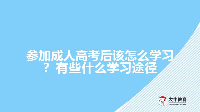 參加成人高考后該怎么學(xué)習(xí)？有些什么學(xué)習(xí)途徑