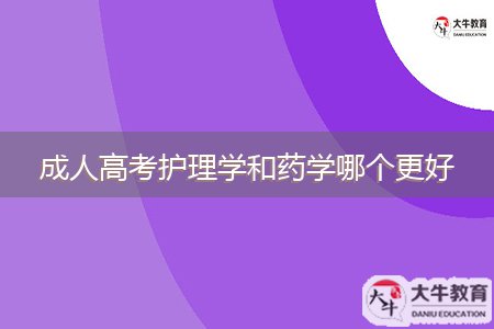 成人高考護理學和藥學哪個更好