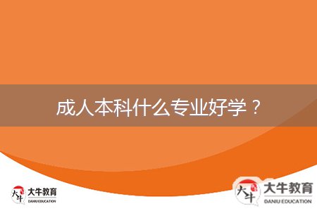 成人本科什么專業(yè)好學(xué)？