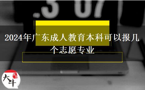 2024年廣東成人教育本科可以報(bào)幾個(gè)志愿專業(yè) 2024年廣東成人教育本科可以報(bào)幾個(gè)志愿專業(yè)