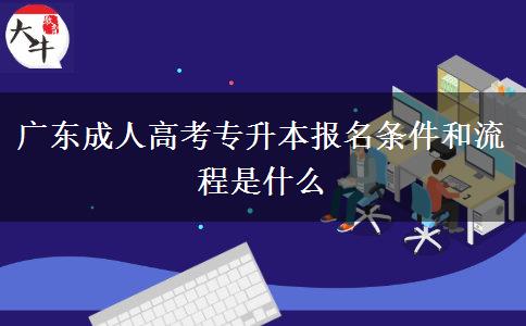 廣東成人高考專升本報名條件和流程是什么 廣東成人高考專升本報名條件和流程是什么