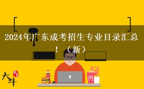 2024年廣東成考招生專業(yè)目錄匯總?。ㄐ拢? width=