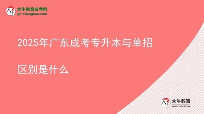 2025年廣東成考專升本與單招區(qū)別是什么圖片